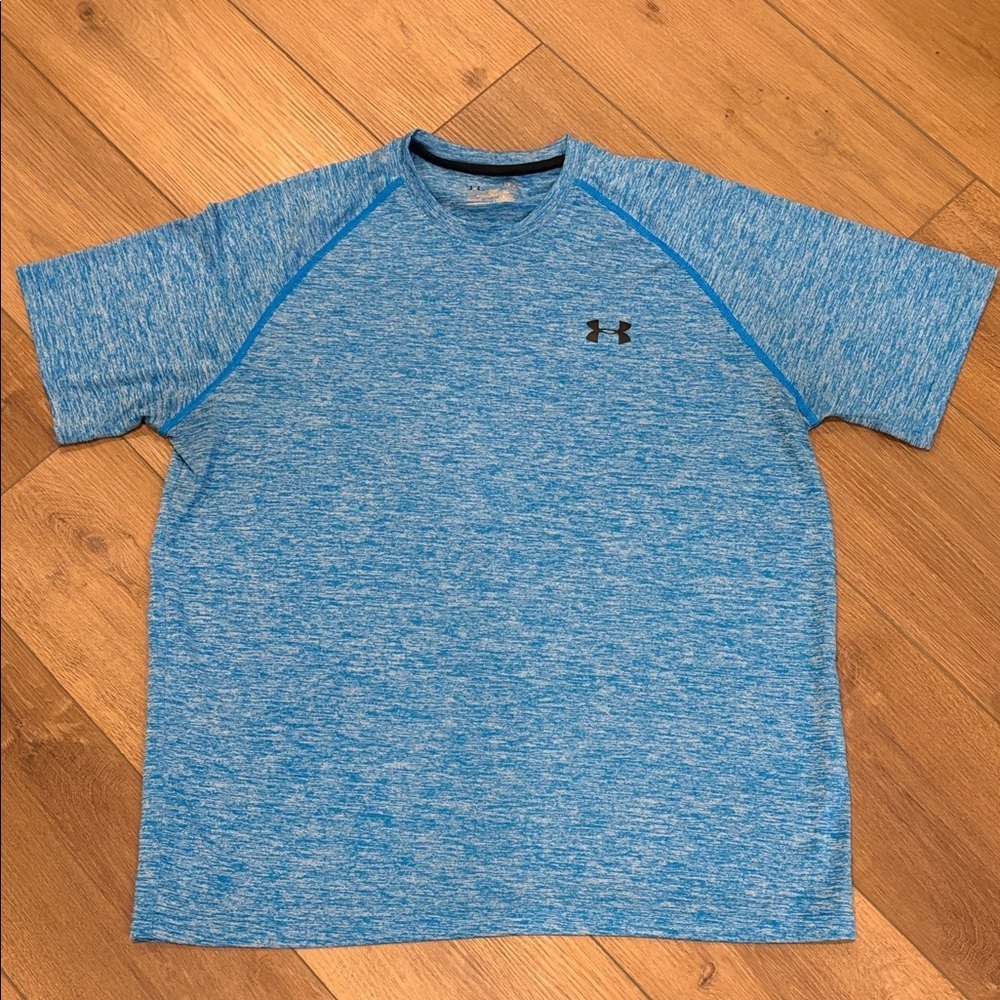 Under Armour Men's Heathered Blue Short Sleeve Tee Size Large